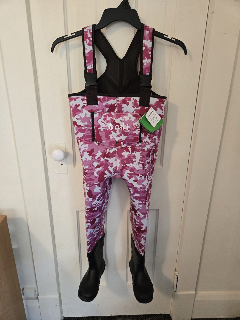 Oaki Kids' Pink Camo Fishing Bib Joggers